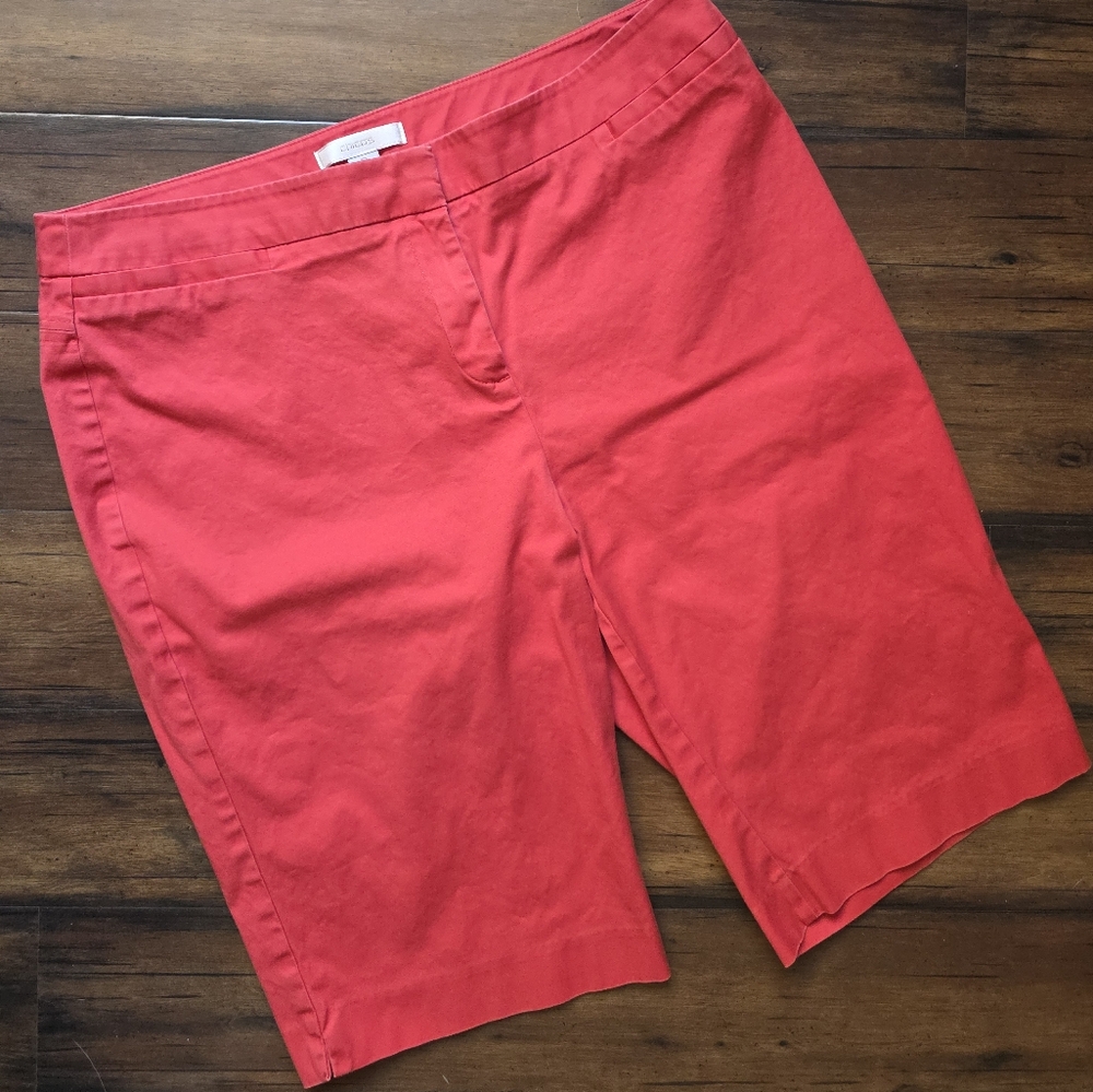 Chico's Red Bermuda Shorts